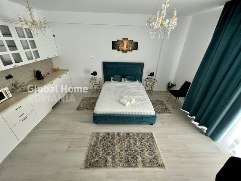 Studio 43mp Mamaia Nord- Navodari vedere mare, mobilat- utilat modern