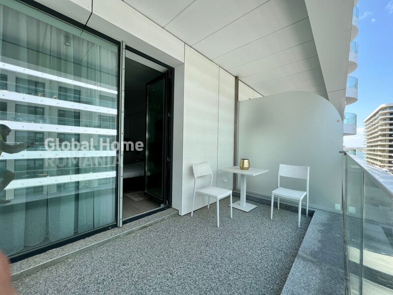 Studio 43mp Mamaia Nord- Navodari vedere mare, mobilat- utilat modern